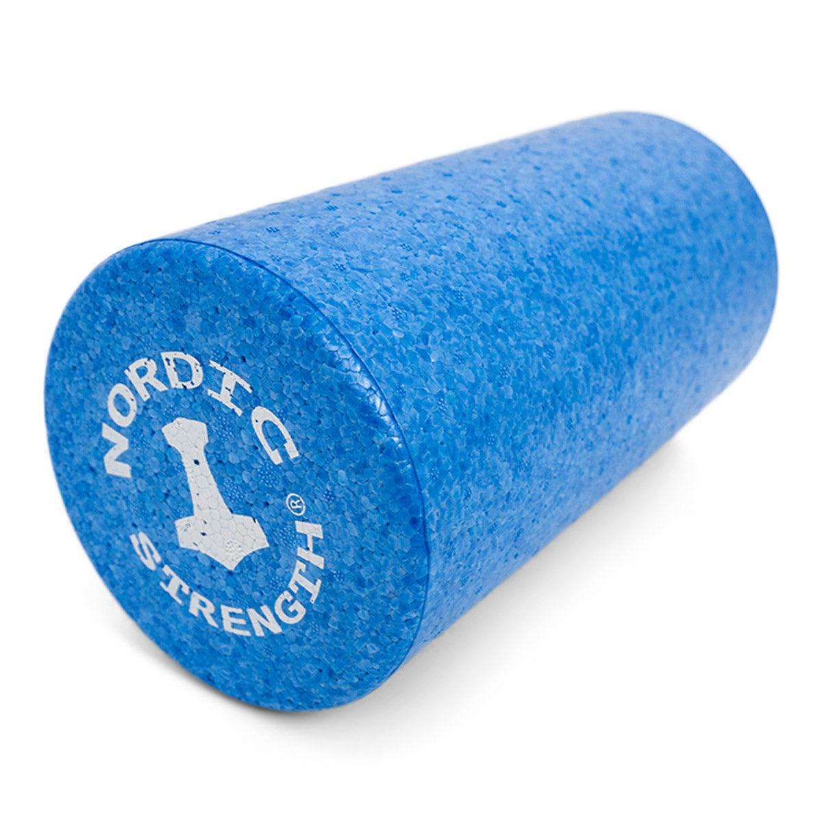 Blå EPP foam roller 30 cm til restitution og mobilitet