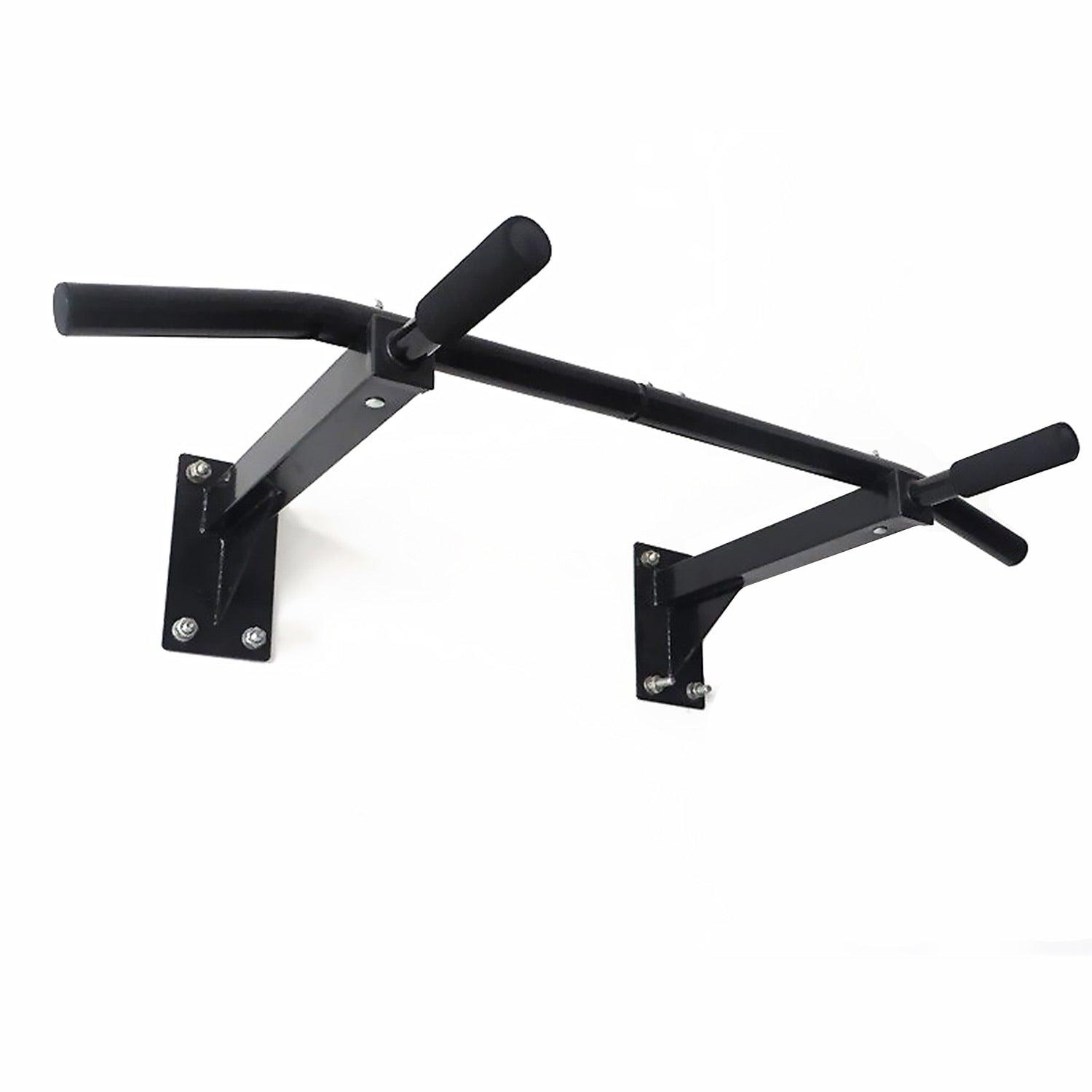 Vægmonteret pull-up og chin-up bar i sort stål