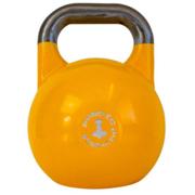 Competition kettlebell 16 kg i gul fra Nordic Strength — standardiseret stål med 35 mm håndtag