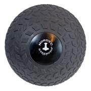 Nordic Strength slam ball på 4 kg i sort no-bounce gummi til funktionel træning