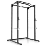 VirtuFit PR100 power rack i sort stål med multi-grip pull-up bar og sikkerhedsarme