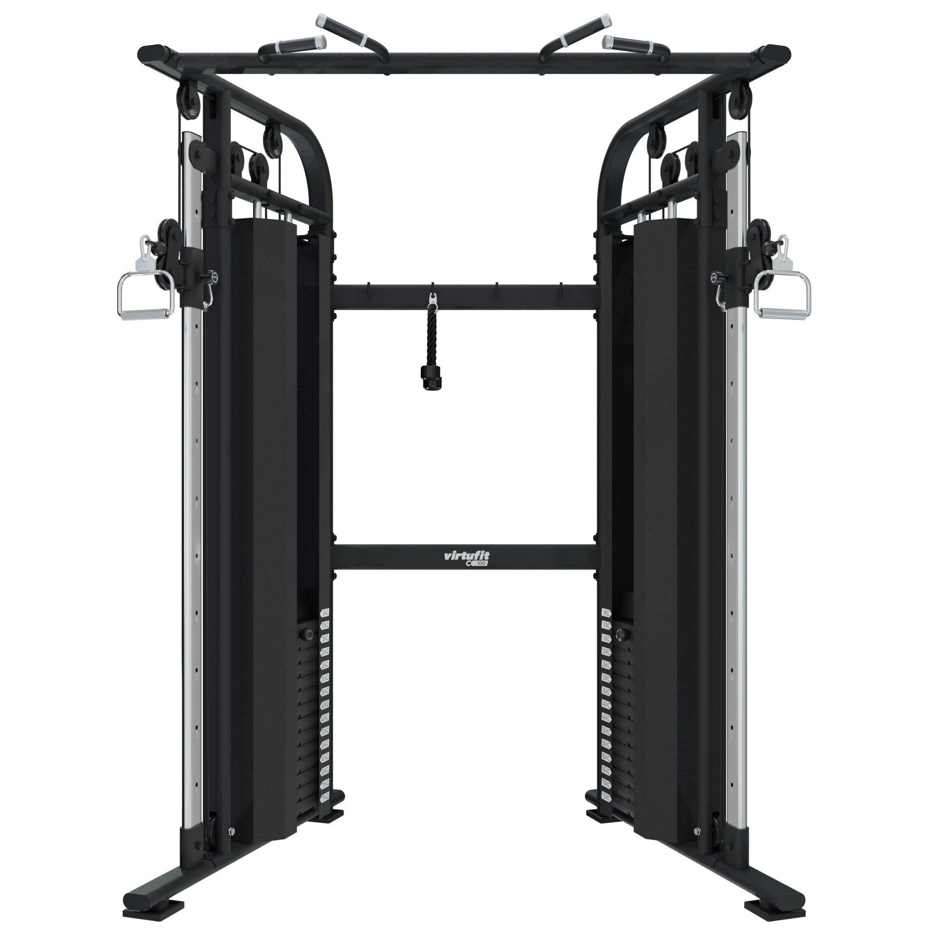 VirtuFit CC100 cable crossover med to vægtstakke og justerbare kabeltrisser