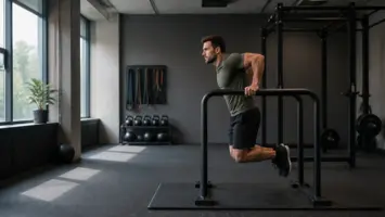 Dips teknik i dipsstativ til bryst og triceps