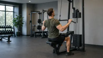 Lat pulldown nedtræk der bygger en bred og stærk ryg