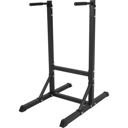 Fritstående sort dips station til hjemmegym