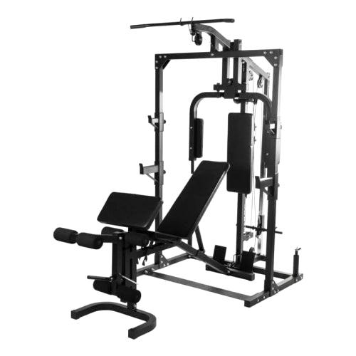 Komplet Home Gym med justerbar træningsbænk til alsidigt hjemmetræningscenter