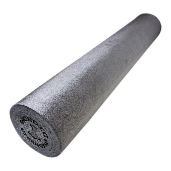 Sort glat foam roller 90 cm til fuld krop og pilates