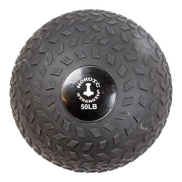 Nordic Strength slam ball på 20 kg i sort no-bounce gummi til tung styrketræning