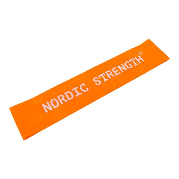 Orange træningselastik ekstra let styrke 1 af 5 til opvarmning og mobilitet