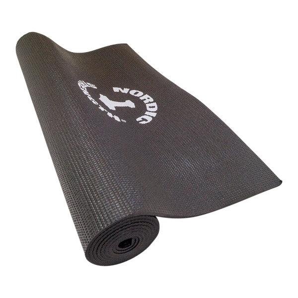 Sort yogamåtte 8 mm fra Nordic Strength til yoga, stræk og gulvøvelser