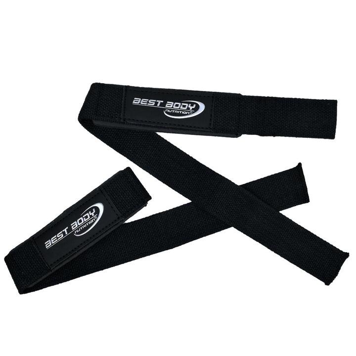 Sorte bomulds lifting straps til styrketræning