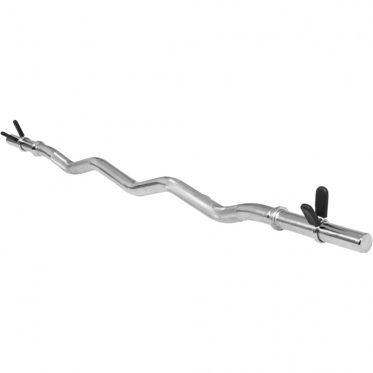 120 cm EZ-curlstang med 30 mm hul og fjederlås til standardskiver