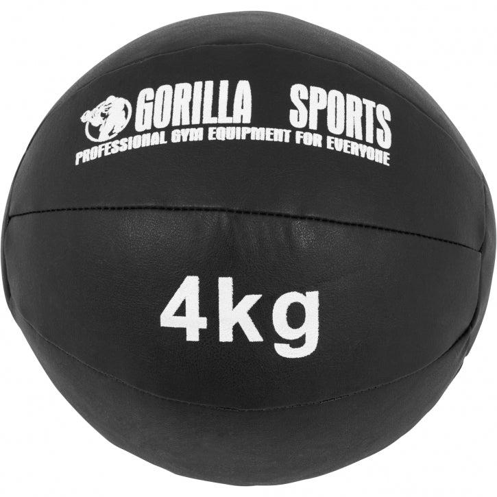 Nordic Strength medicin wall ball på 4 kg i kunstlæder med blødt greb til wall ball shots og squat thrusters