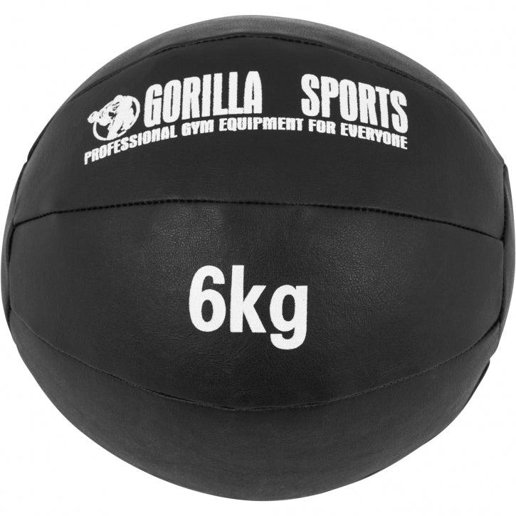 Nordic Strength medicin wall ball på 6 kg i kunstlæder med blødt greb til wall balls og squat thrusters