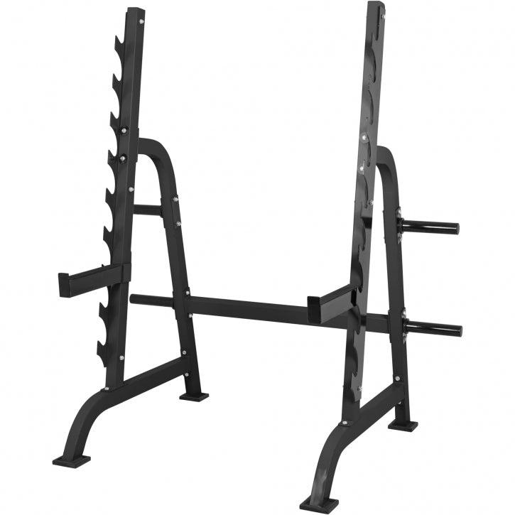 Professionel power squat rack med tyk stålprofil og integreret pull-up bar