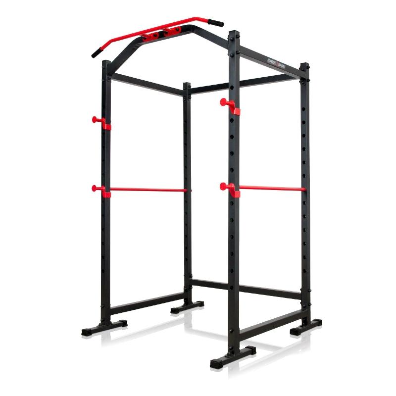 Semi-Pro squat power cage med fire søjler og sikkerhedsarme