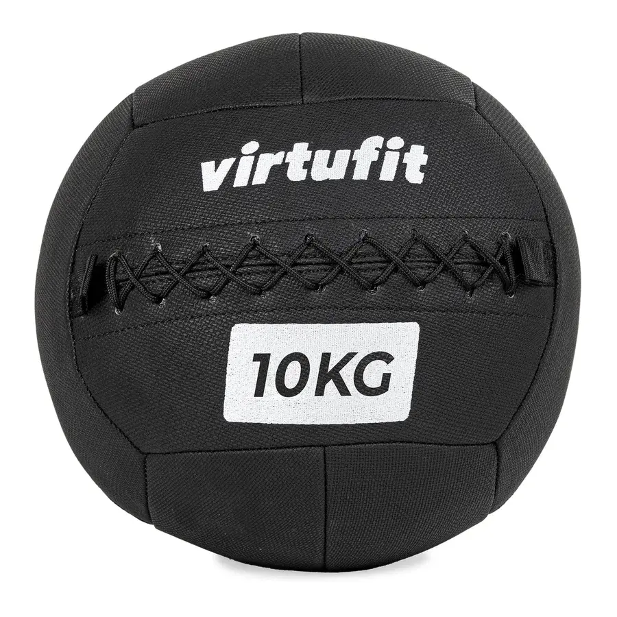 VirtuFit premium wall ball på 10 kg i sort kevlarlignende stof med syninger